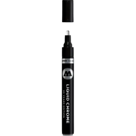 Molotow ONE4ALL Acrylic Paint Pump Marker, 4mm, Liquid Chrome, 1 Each {1}