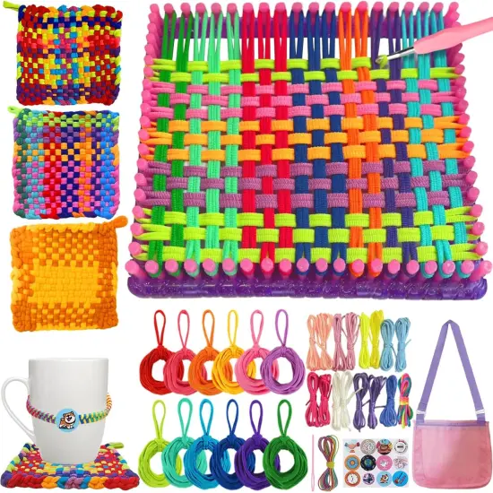 2-in-1 Weaving Loom for Kids and Adults {1}