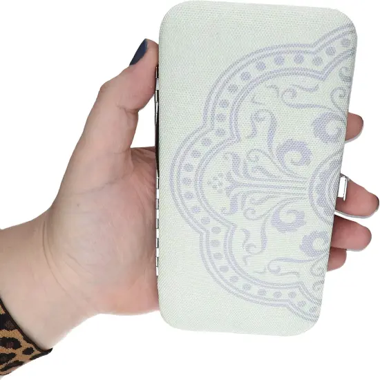 The Beadsmith Two Sided Magnetic Needle Case &ndash; Basic Elements &ndash; 6.25&rdquo; x 3.25&rdquo; x .75&rdquo;, Snap Closure, One Side Printed with Needle Sizes &ndash; Keep Your Needles Organized and in One Place {4}