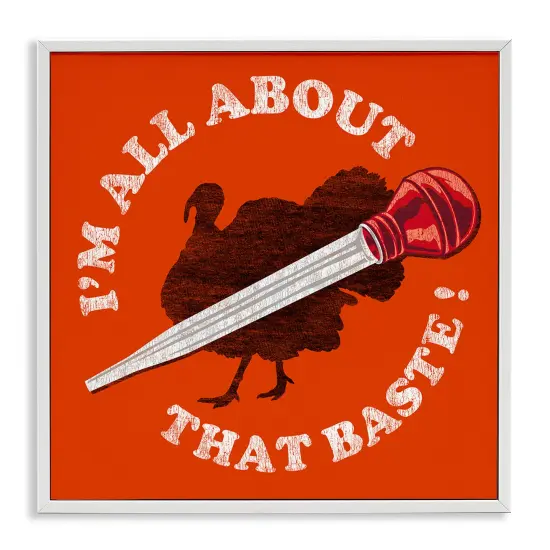 All About That Baste Framed Giclee Art Gray {7}