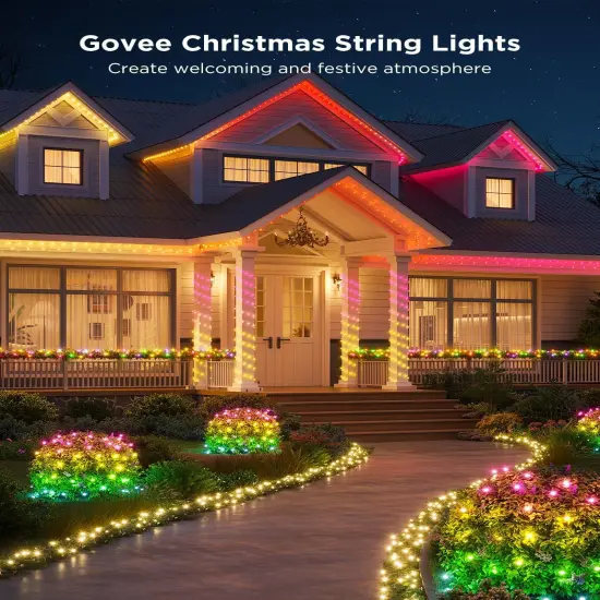 66FT Christmas String Lights - Smart App Controlled {2}