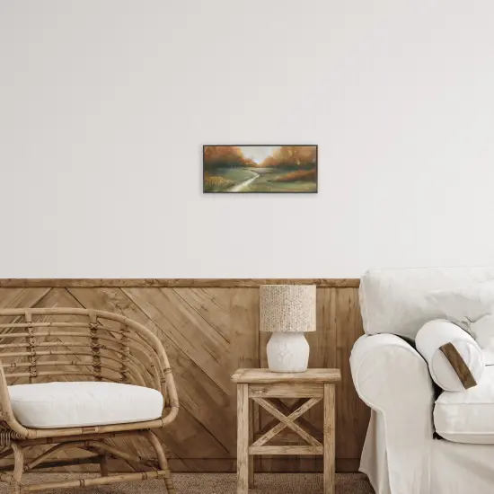 Creekbed At Sunrise Framed Giclee Art Black {2}