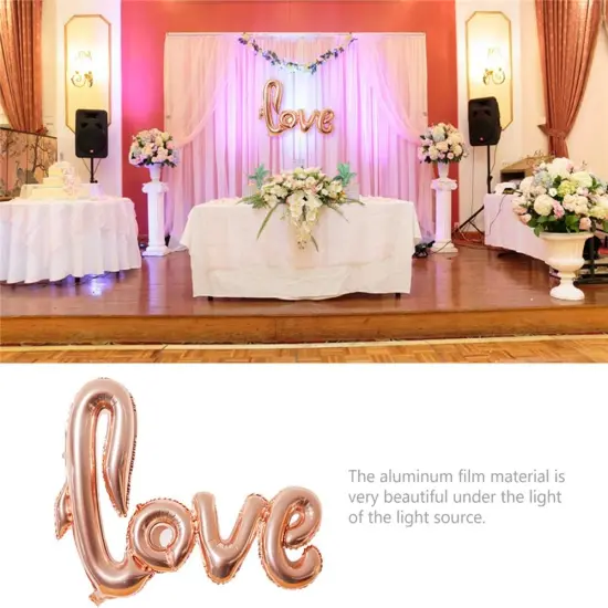 Love Foil Balloon Mylar Balloons,Valentines Day Wedding Party Decoration,2Pcs {4}