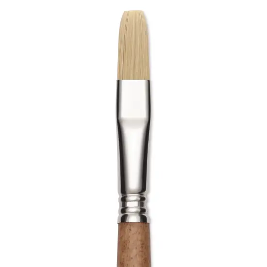 Escoda Futura Synthetic Bristle Brush - Series 5424, Flat, Size 12, Long Handle {1}