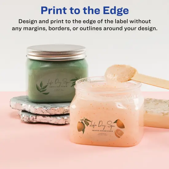 Avery Glossy Clear Oval Labels with Sure Feed, 2" x 3-1/3" {3}