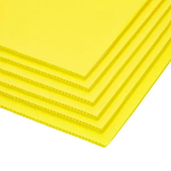 6 Pack Blank Corrugated Plastic Yard Signs with Stakes 17x12 for Outdoor, Garage Sale Supplies, Estate Sale, Open House, Birthday, Moving, Lawn, 4mm Thick, Neon Yellow {7}