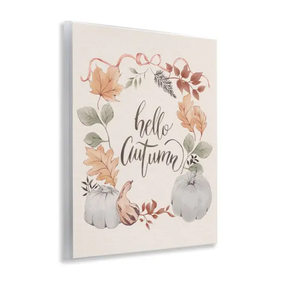 Stupell Industries Hello Autumn with Garland Wall Plaque Art Design by Andrea Jasid Grassi {3}