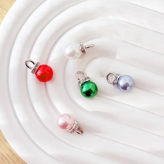 Wrapables Round 10mm Round No Holes Faux Pearls, Imitation Pearls for Jewelry Making (Set of 50), Soft Pink {6}