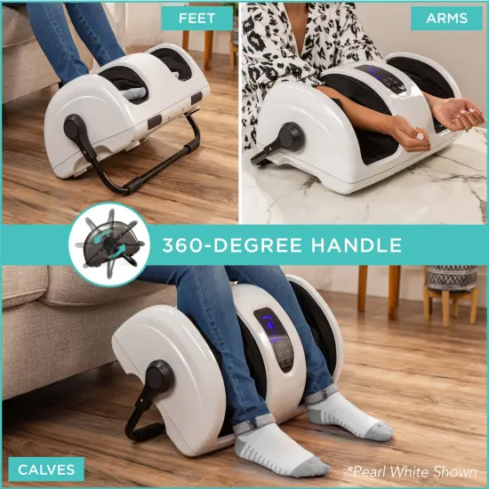 Best Choice Products Foot Massager Machine, Therapeutic Reflexology Massager w/ High-Intensity Rollers Navy Blue {2}