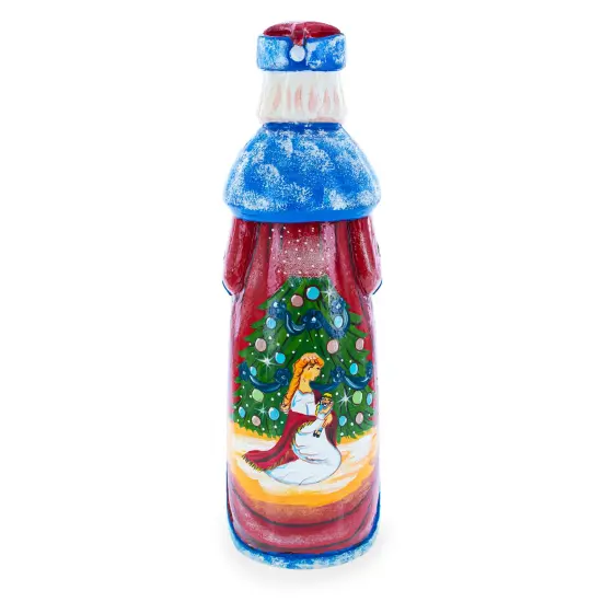 Ballerina & Nutcracker Hand Carved Solid Wooden Santa Figurine 11 Inches {4}