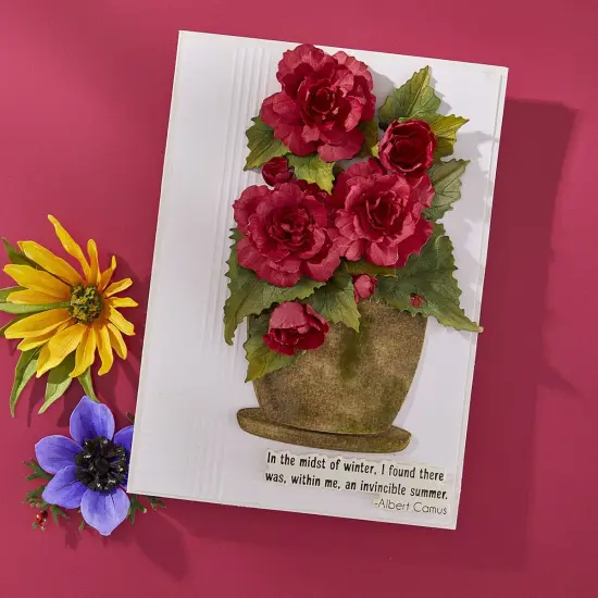 Spellbinders Etched Dies By Susan Tierney-Cockburn-Begonia And Ladybugs {5}