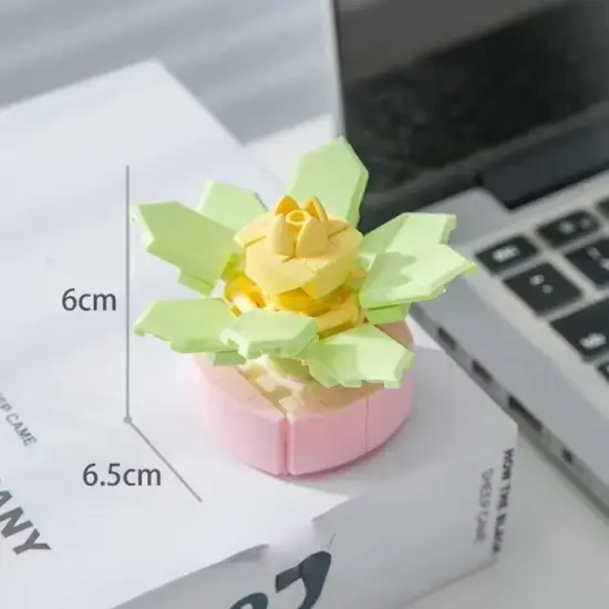 Onslow Building Brick Mini Potted Plant F07M9-12(104)-C7 {1}