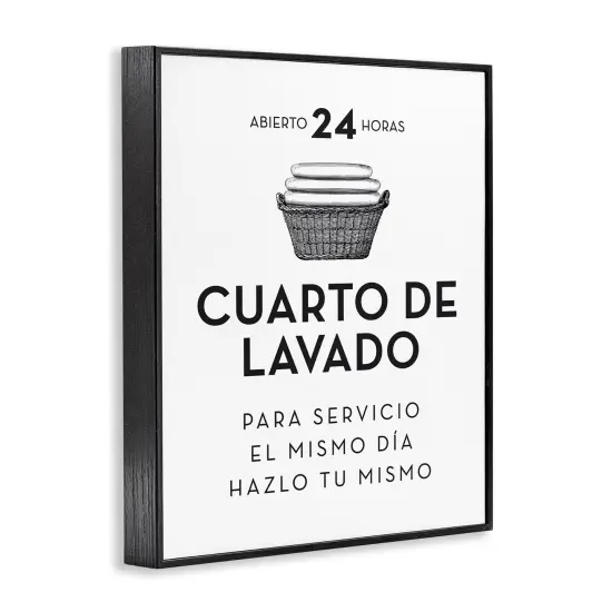 Stupell Industries Publicidad D&iacute;a de Lavander&iacute;a Framed Giclee Art Black Framed {3}