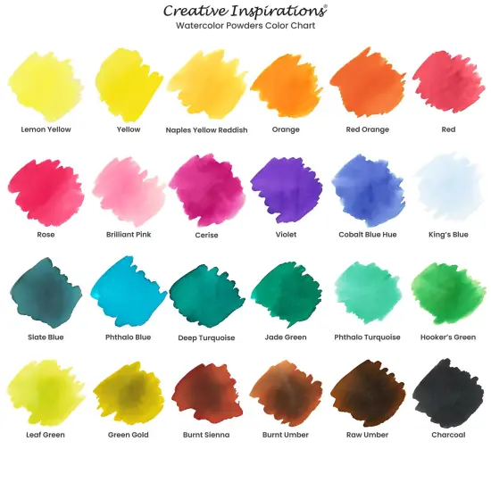 Creative Inspirations Powder Watercolor Paint 3 Pack - 38g Shaker Bottle, Burnt Sienna - Dye-Based Water-Soluble Crystalline Pigments - Non-Toxic, Perfect for Abstract and Spontaneous Effects {7}