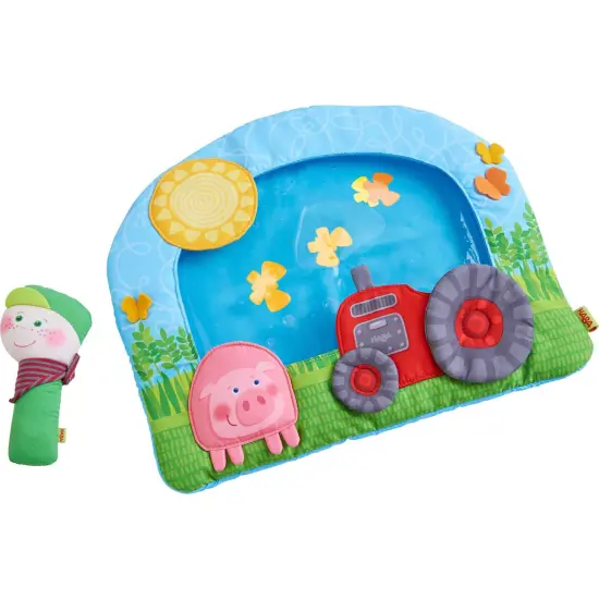 HABA Water Mat for Baby Tummy Time Play, On the Farm Sensory Mat Toys for Infants 6m+, Activity Baby Toy Multicolor {1}