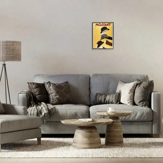 Stupell Industries Vintage Top Hat Advertisement Framed Giclee Design by Marcus Jules {2}