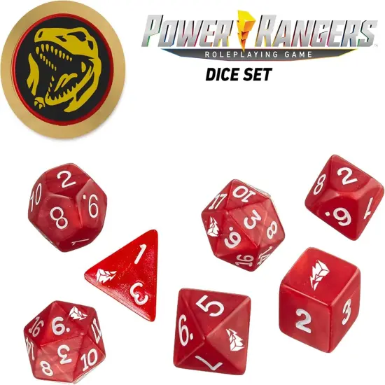 Power Rangers Roleplaying Game Dice- Red {3}