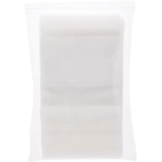 Plymor 8" x 10" (Pack of 100), 6 Mil Industrial Duty White-Block Zipper Reclosable Plastic Bags {4}