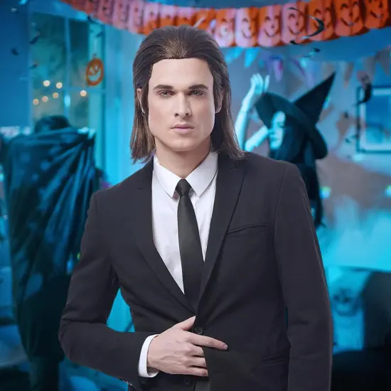 Vinny Adult Costume Wig | Brown {3}