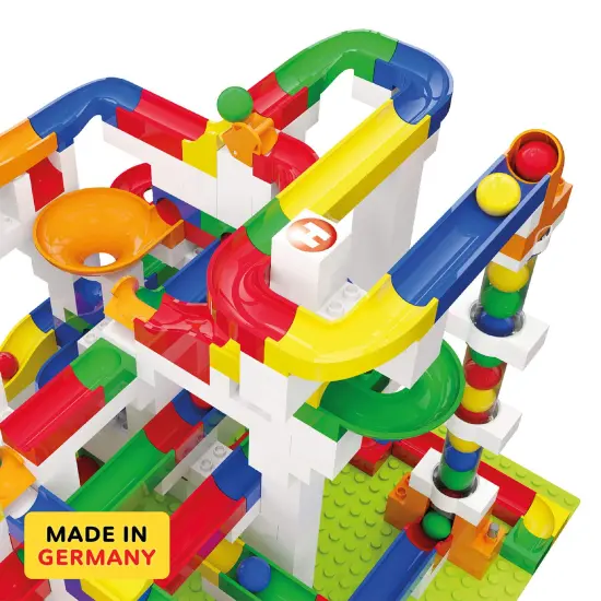 ubelino Mega Marble Run 585-Piece Building Set, STEM Toys for 4-8 Year Olds, Compatible Marble Maze and Ball Run, Made in Germany Multicolor {4}