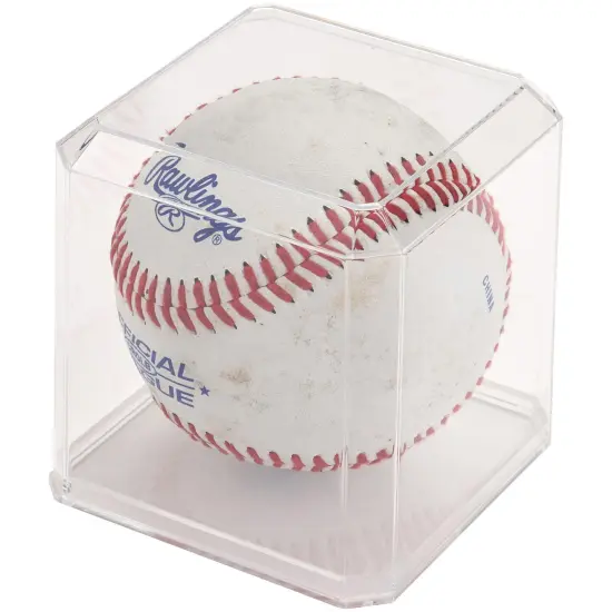 Pioneer Plastics 033C-UV Clear Plastic Baseball Display Case (UV Resistant), 3" W x 3" D x 3" H {3}