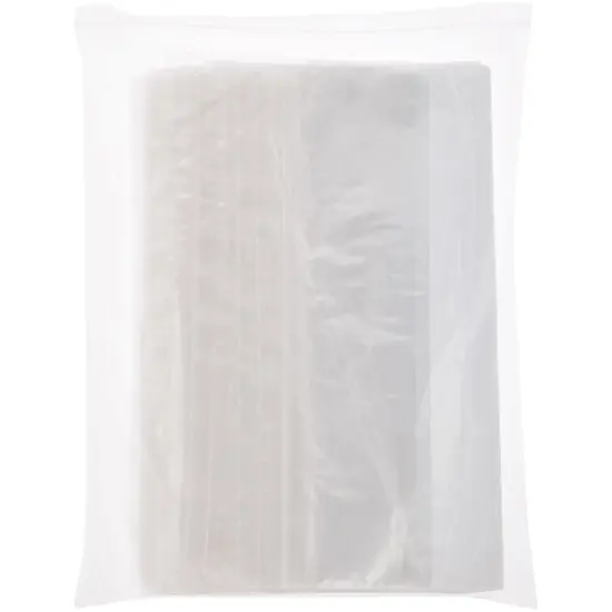 Plymor 18" x 20" (Pack of 100), 2 Mil White-Block Zipper Reclosable Plastic Bags {4}