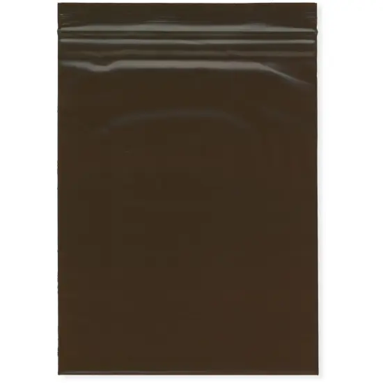 Plymor 6" x 8", 3 Mil Amber UV Zipper Reclosable Plastic Bags {1}