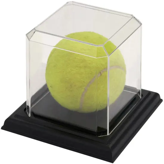 Pioneer Plastics 033CPBASE-UV Clear Plastic Baseball Display Case with Base (UV Resistant), 3" W x 3" D x 3" H {5}