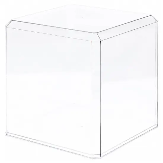 Pioneer Plastics 1010C Clear Plastic Display Case for Basketballs, Soccer Balls, and Baseball Gloves, 9.75" W x 9.75" D x 9.625" H {1}