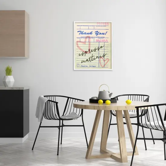 Stupell Industries Espresso Martinis Guest Check Framed Giclee Design by Lil' Rue {2}