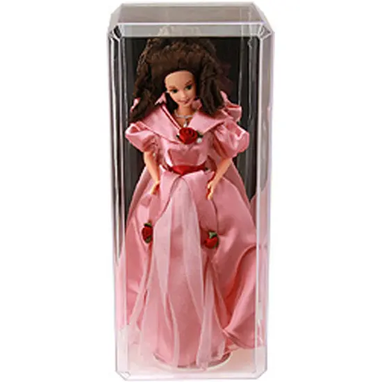 Pioneer Plastics 355CD Clear Plastic Beveled Edge Display Case (Mirrored), 5" W x 5.5" D x 13" H (Mailer Box) {3}