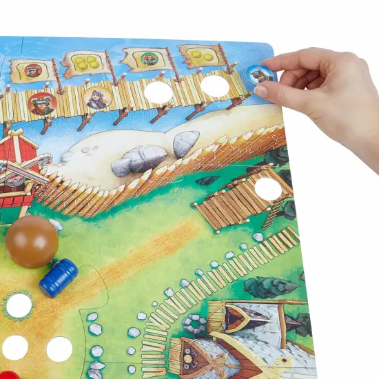 HABA Valley of The Vikings: Fun Kids Board Games, Action-Packed Barrel Bowling Adventure Games for Ages 6+, 2019 Children's Game of The Year Winner Multicolor {4}