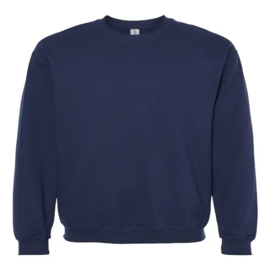 Gildan&reg; Midweight Crewneck Long Sleeve Sweatshirt Navy {1}
