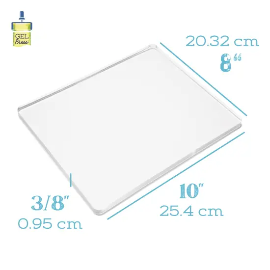 Gel Press Printing Plate - Rectangle, 8" x 10" {1}