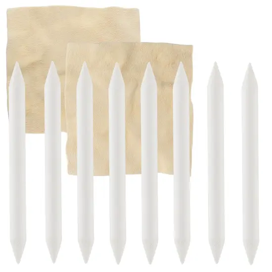 SoHo Urban Artist Blending Stumps & Chamois Tube &ndash; 8-Piece Set for Sketching, Shading & Blending {3}