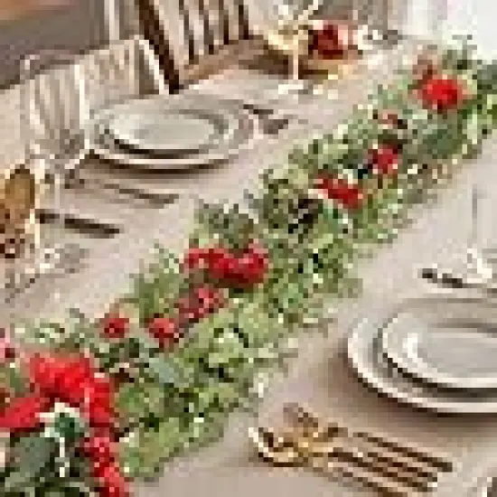 Red Berries Garland Decor for Home {6}