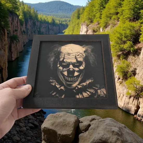 Framed Art - CUSTOM - Halloween Clown {7}