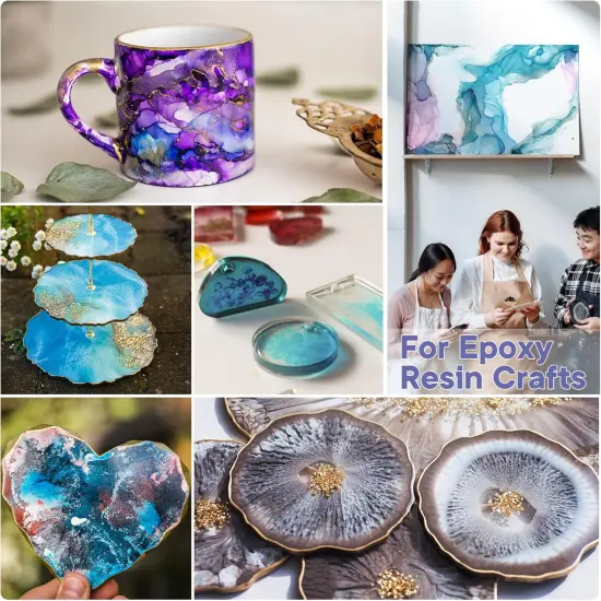 Alcohol Ink Set 24 Vibrant Colors Resin Dye High {4}