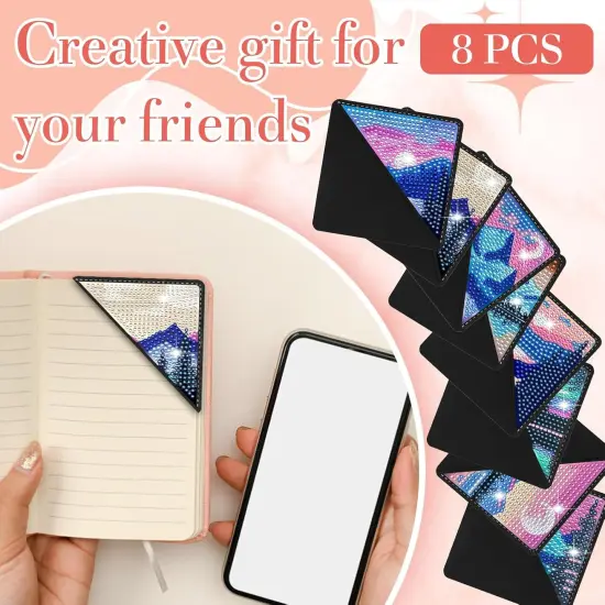 8 Pcs Diamond Painting Bookmark Kits for Adults {5}
