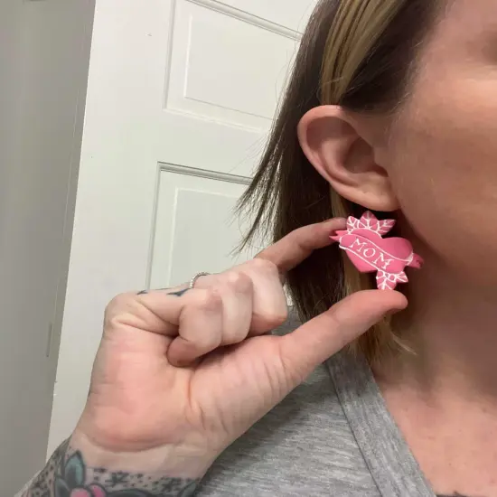 MOM Heart | Tattoo | Clay Cutter {2}