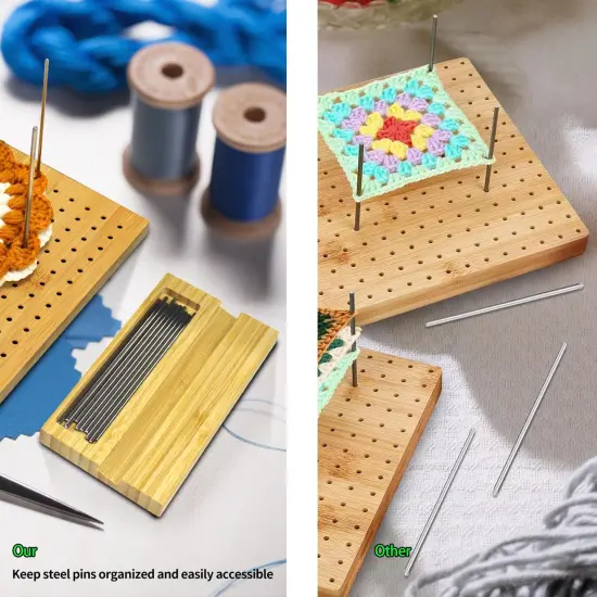 Crochet Blocking Board with 20 Pins {4}