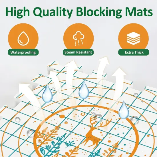 9 Pcs Blocking Mats for Knitting {4}