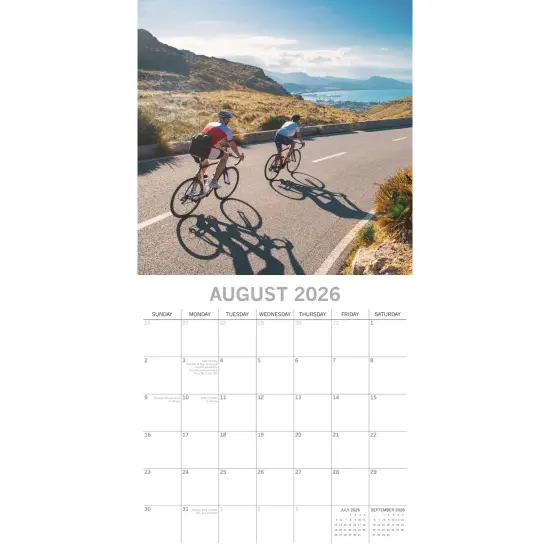 The Gifted Stationary 2026 Square Wall Calendar, Cycling, 16-Month Lifestyles Theme Hanging Calendar with 180 Reminder Stickers, Monthly Family Planner for Home & Creative Spaces, 30 x 30 cm Multicolor {3}