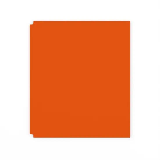 Orange Poly Pocket Folders &ndash; 2 Pockets, Card Slot &ndash; 48 Count {4}