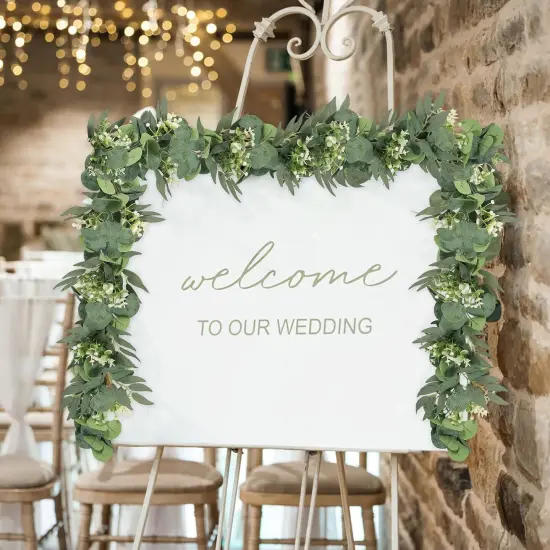 Gypsophila and Willow Leaves Faux Hanging {5}