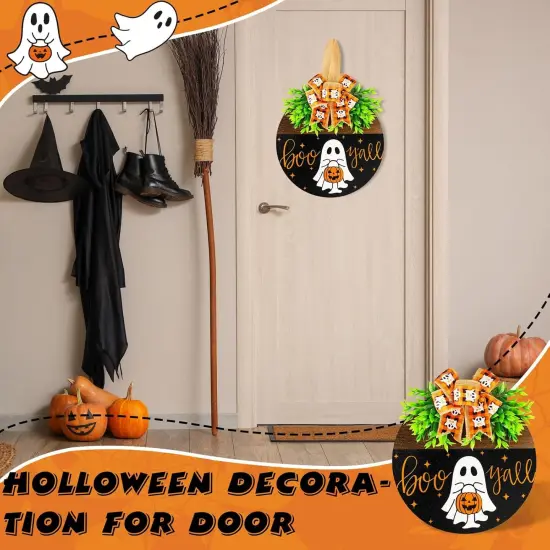 Halloween Wooden Welcome Sign {4}