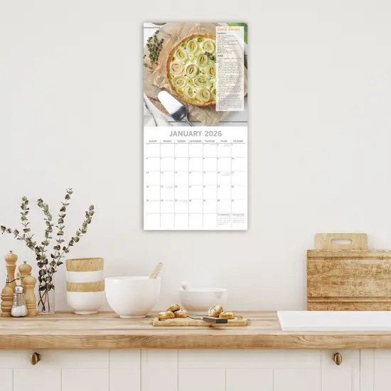 The Gifted Stationary 2026 Square Wall Calendar, From Garden to Kitchen, 16-Month Food Theme Hanging Calendar with 180 Reminder Stickers, Monthly Family Planner for Home & Creative Spaces, 12x12" Multicolor {2}
