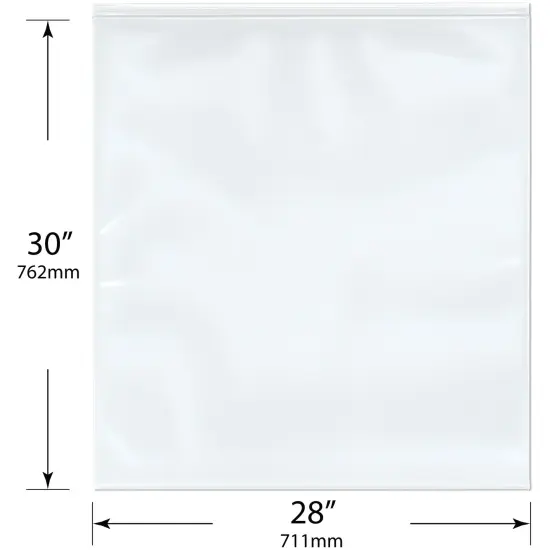 Plymor 28" x 30" (Pack of 100), 6 Mil Industrial Duty Zipper Reclosable Plastic Bags {2}