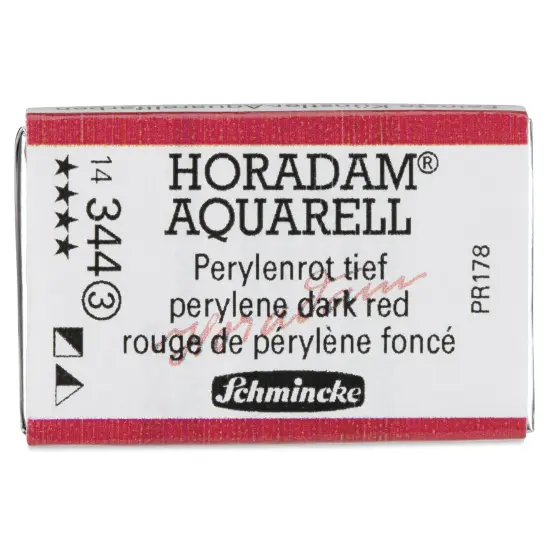 Schmincke Horadam Aquarell Watercolor - Perylene Dark Red, Full Pan {1}