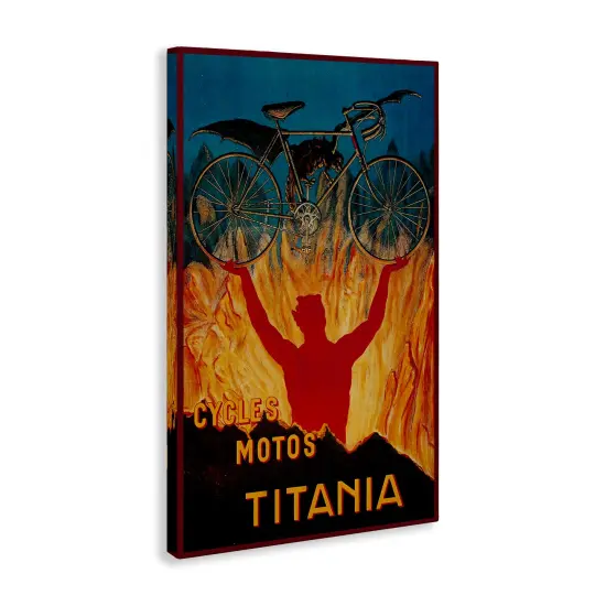 Stupell Industries Vintage Dragon & Bicycle Canvas Design by Marcus Jules {3}